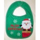 嬰兒聖誕口水肩 - My 1st Christmas - Santa in Vent (Green)